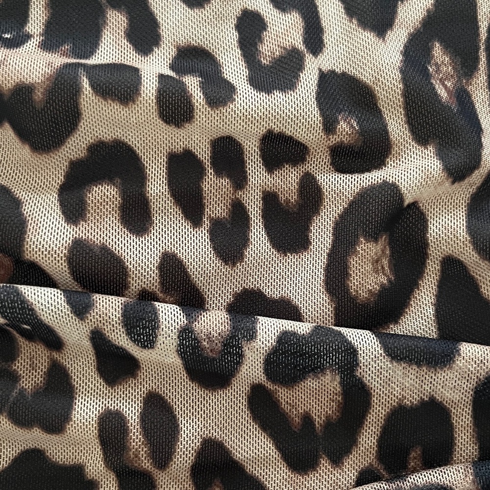Slinky Good American Leopard Print Dress - Picture 4 of 4